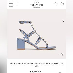 VALENTINO rockstud block heel caged sandal. EXCELLENT condition barely used